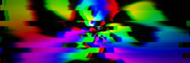 3:1 Triple Wide 60fps Neon Kaleidoscope Screensaver VJ Animation Neon Glow