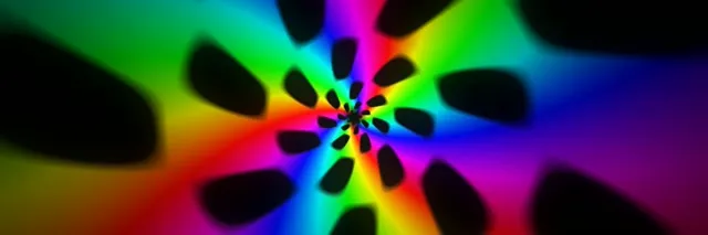 3:1 Triple Wide 60FPS Neon Kaleidoscope Screensaver VJ Animation