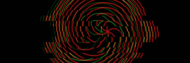 3:1 Triple Wide 60fps Red Neon Spiral Screensaver VJ Loop Motion Background