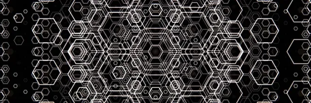 3:1 Triple Wide 60fps Screensaver | Neon Hexagon Spiral Live Wallpaper Geometric