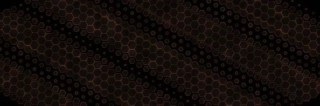 3:1 Triple Wide 60fps Screensaver Neon Tunnel Motion Background Copper Hexagon