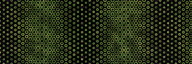 3:1 Triple Wide 60fps Screensaver Neon Tunnel Motion Background Neon Hexagon