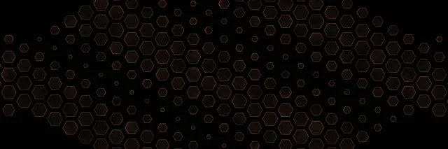 3:1 Triple Wide 60fps Screensaver Neon Tunnel Orange Hexagons VJ Animation