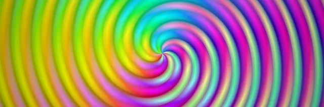 3:1 Triple Wide 60fps Screensaver Neon Tunnel Rainbow Hypnotic Motion Background