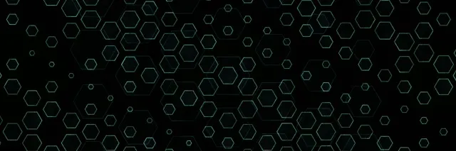 3:1 Triple Wide 60fps Screensaver Neon Tunnel VJ Animation | Green Hexagon