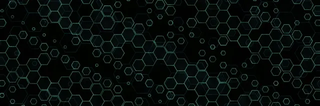 3:1 Triple Wide 60fps Screensaver Neon Tunnel VJ Animation Green Honeycomb