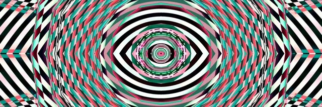 3:1 Triple Wide 60FPS Screensaver Neon Tunnel VJ Animation Hypnotic Eye Loop