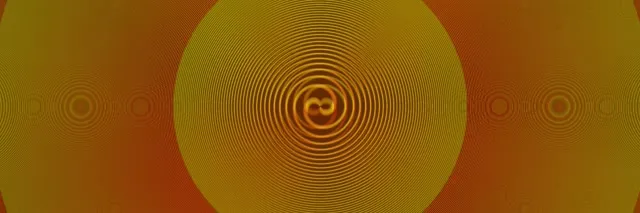 3:1 Triple Wide 60fps Screensaver Neon Tunnel Vj Loop Radiant Concentric Circles