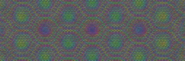 3:1 Triple Wide 60fps Screensaver | Rotating Magenta Hexagon Live