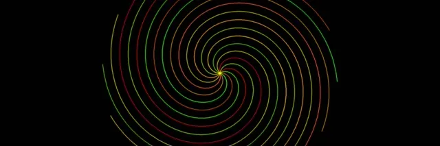 3:1 Triple Wide | 60fps Spiral Screensaver | VJ Animation Neon Hypnotic