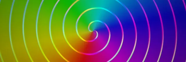 3:1 Triple Wide 60fps Spiral Vortex Screensaver - Motion Background VJ