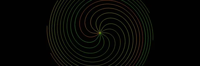 3:1 Triple Wide Neon Spiral 60fps Motion Background Screensaver Neon VJ