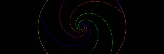3:1 Triple Wide Neon Spiral 60FPS Screensaver Motion Background Hypnotic