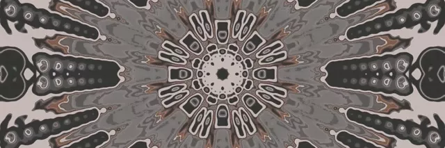 3:1 Triple Wide Neon Tunnel Kaleidoscope VJ Loop 60fps Screensaver