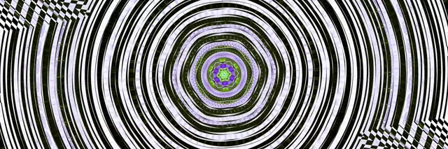 3:1 Triple Wide Neon Tunnel Spiraling Vortex VJ Loop 60fps Screensaver