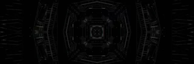 3:1 Triple Wide Neon Tunnel Vj Loop 60fps Screensaver Pulsating Square Vortex