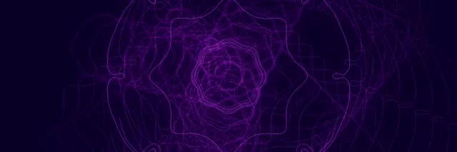 3:1 Triple Wide Neon Tunnel VJ Loop 60fps Spiraling Purple Vortex Screensaver