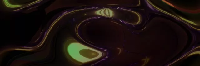 3:1 Ultrawide 60fps Screensaver Neon Tunnel Luminous Swirling Vortex Loops Video