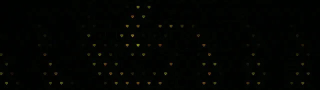 32:9 Super Ultrawide | 60fps Falling Gold Hearts VJ Loop Screensaver