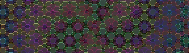 32:9 Super Ultrawide | 60FPS Kaleidoscopic Hexagon Live Wallpaper - Magenta Teal