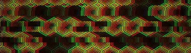 32:9 Super Ultrawide | 60fps Neon Geometric Hexagon VJ Screensaver
