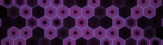 32:9 Super Ultrawide | 60fps Neon Hexagon Screensaver Motion Background