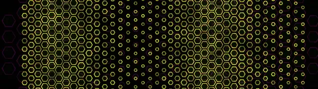32:9 Super Ultrawide 60fps Screensaver Neon Tunnel VJ Loop Yellow Shapes