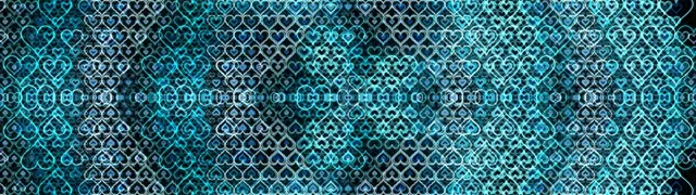 32:9 Super Ultrawide | Cyan Hearts 60fps Screensaver VJ Loop