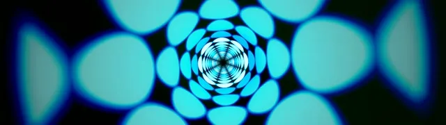 32:9 Super Ultrawide | Cyan Light Loop 60fps Screensaver VJ Loop