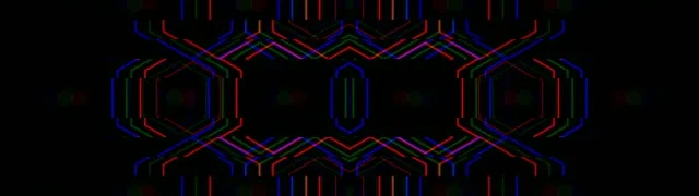 32:9 Super Ultrawide | Geometric Neon Lines 60fps VJ Loop