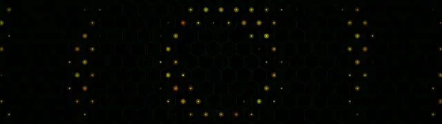 32:9 Super Ultrawide | Golden Hexagons 60fps Screensaver VJ Motion Loop