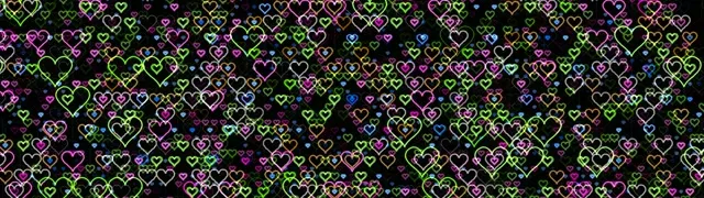 32:9 Super Ultrawide | Hearts 60fps Screensaver VJ Loop