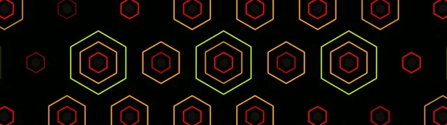 32:9 Super Ultrawide | Hexagon 60fps Screensaver VJ Loop Vivid Dark