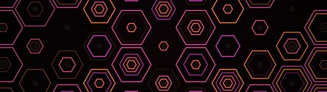 32:9 Super Ultrawide | Hexagon bright lines 60fps screensaver VJ loop