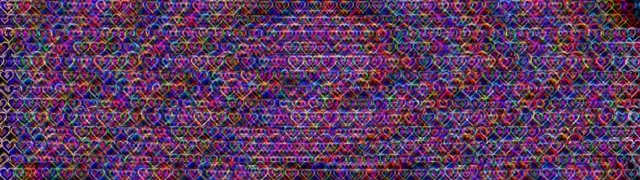 32:9 Super Ultrawide | Neon Hearts 60fps Screensaver VJ Loop