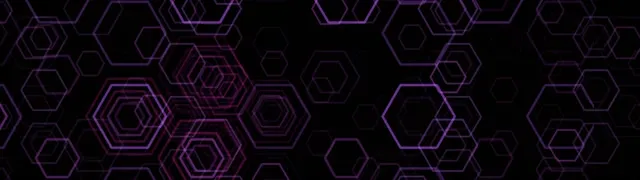32:9 Super Ultrawide | Neon Hexagon 60fps Screensaver Motion Background VJ