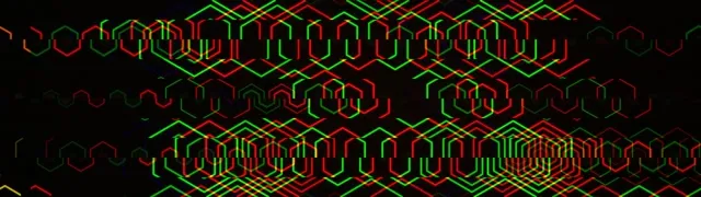 32:9 Super Ultrawide | Neon Hexagon 60fps Screensaver Motion Loop