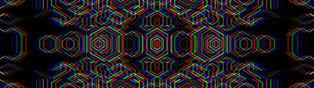 32:9 Super Ultrawide | Neon Hexagon 60fps Screensaver VJ Loop