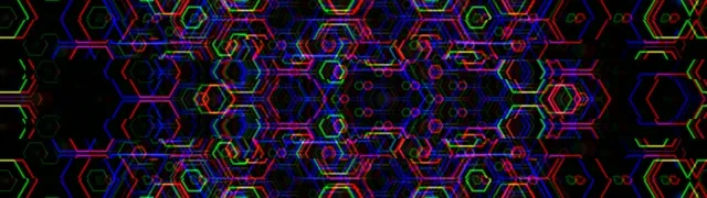 32:9 Super Ultrawide | Neon hexagon 60fps screensaver VJ loop visual