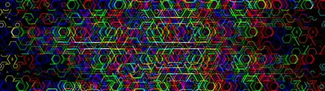 32:9 Super Ultrawide | Neon Hexagon 60fps VJ Motion Loop