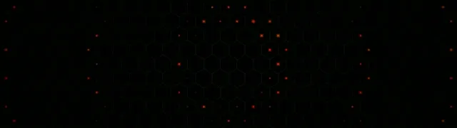 32:9 Super Ultrawide | Red Tech Hexagons 60fps VJ Loop