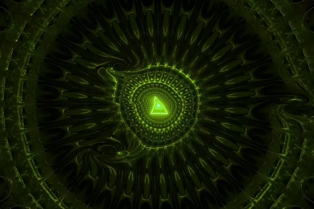 3:2 Classic 60fps Screensaver Neon Tunnel Fractal Kaleidoscope VJ Content