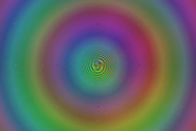 3:2 Surface | 60fps Cyan Rose Radiating Rings Screensaver Background for Edits