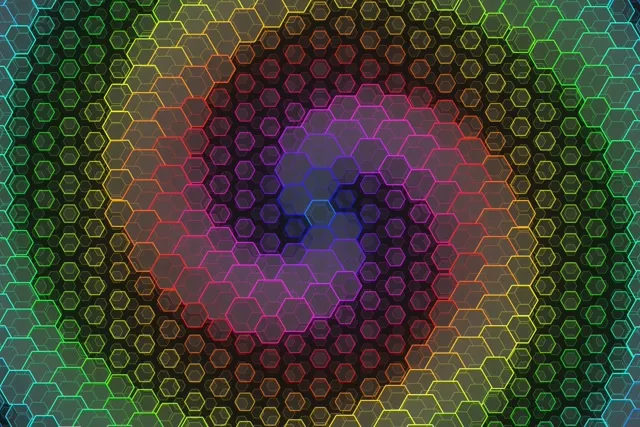 3:2 Surface | 60fps Glowing Orange Rose Hexagon Spiral Screensaver Live Wallpaper