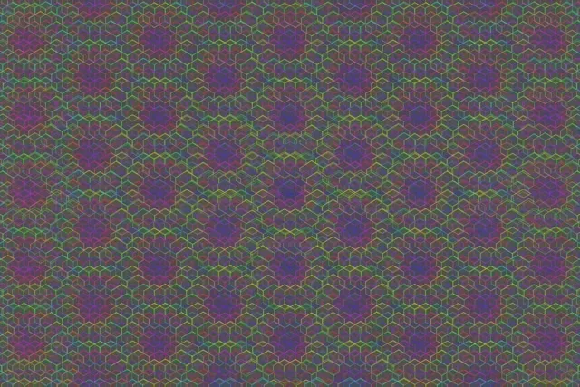 3:2 Surface 60fps Hexagon Pattern Screensaver - Live Wallpaper VJ Loop