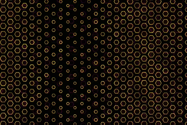 3:2 Surface 60FPS Hexagon Pattern Screensaver - VJ Neon Background Loop