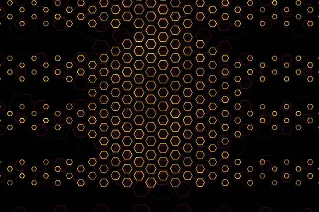 3:2 Surface 60FPS Hexagon Screensaver | Golden Neon Live Wallpaper VJ