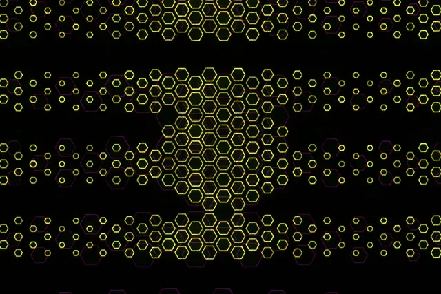 3:2 Surface 60FPS Hexagon Screensaver | Neon Yellow VJ Animation Motion