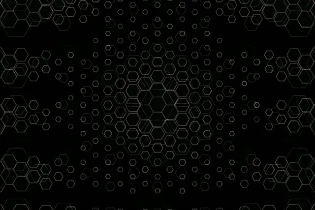 3:2 Surface | 60fps Hexagon Screensaver VJ Loop Neon Dark Abstract