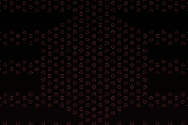 3:2 Surface 60FPS Hexagon Vortex Screensaver | Motion Background Red Pattern
